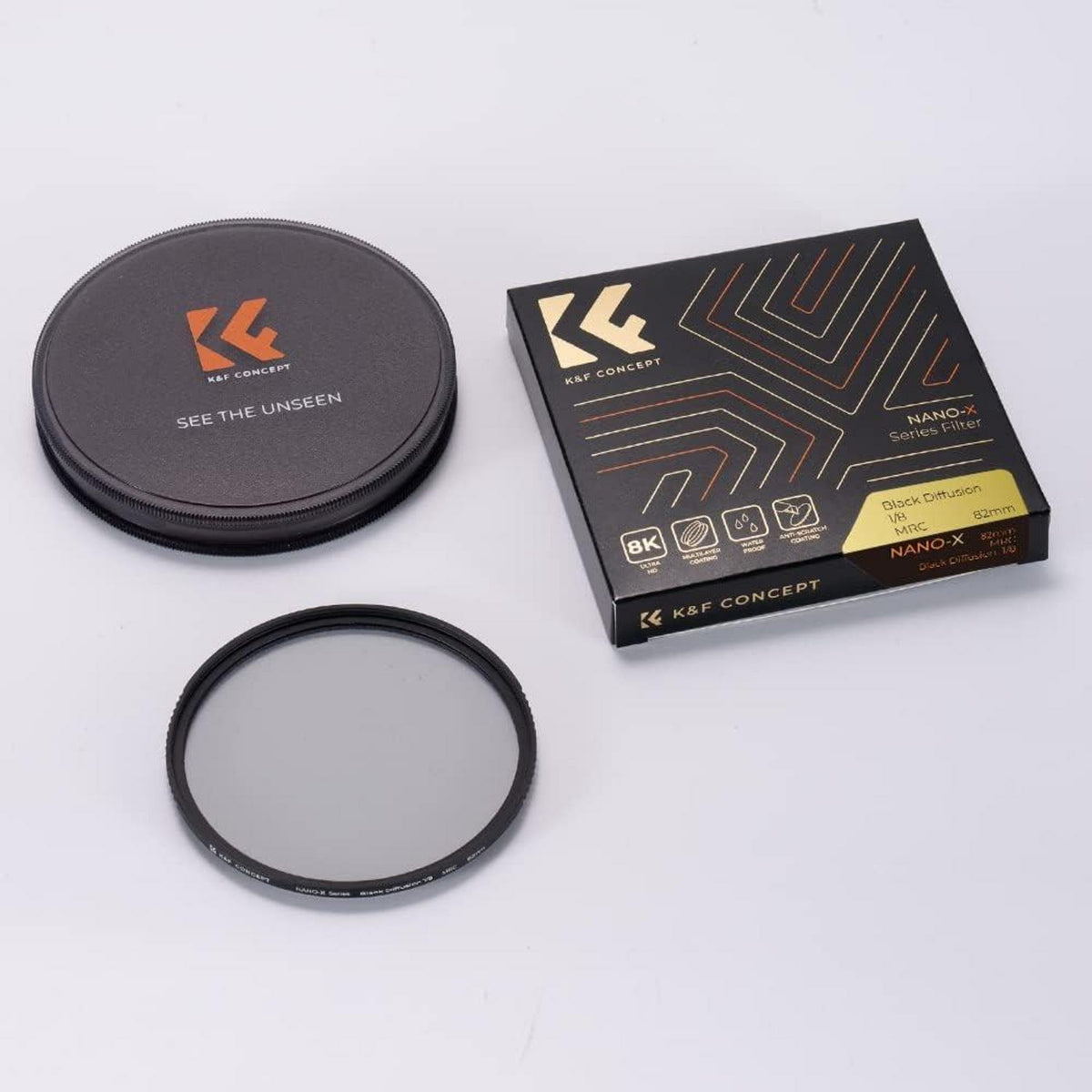 K&F Concept Nano-X Black Mist 1/8 Filter 67mm - Optisches Glas, Nano-Beschichtung, Diffusion Filter
