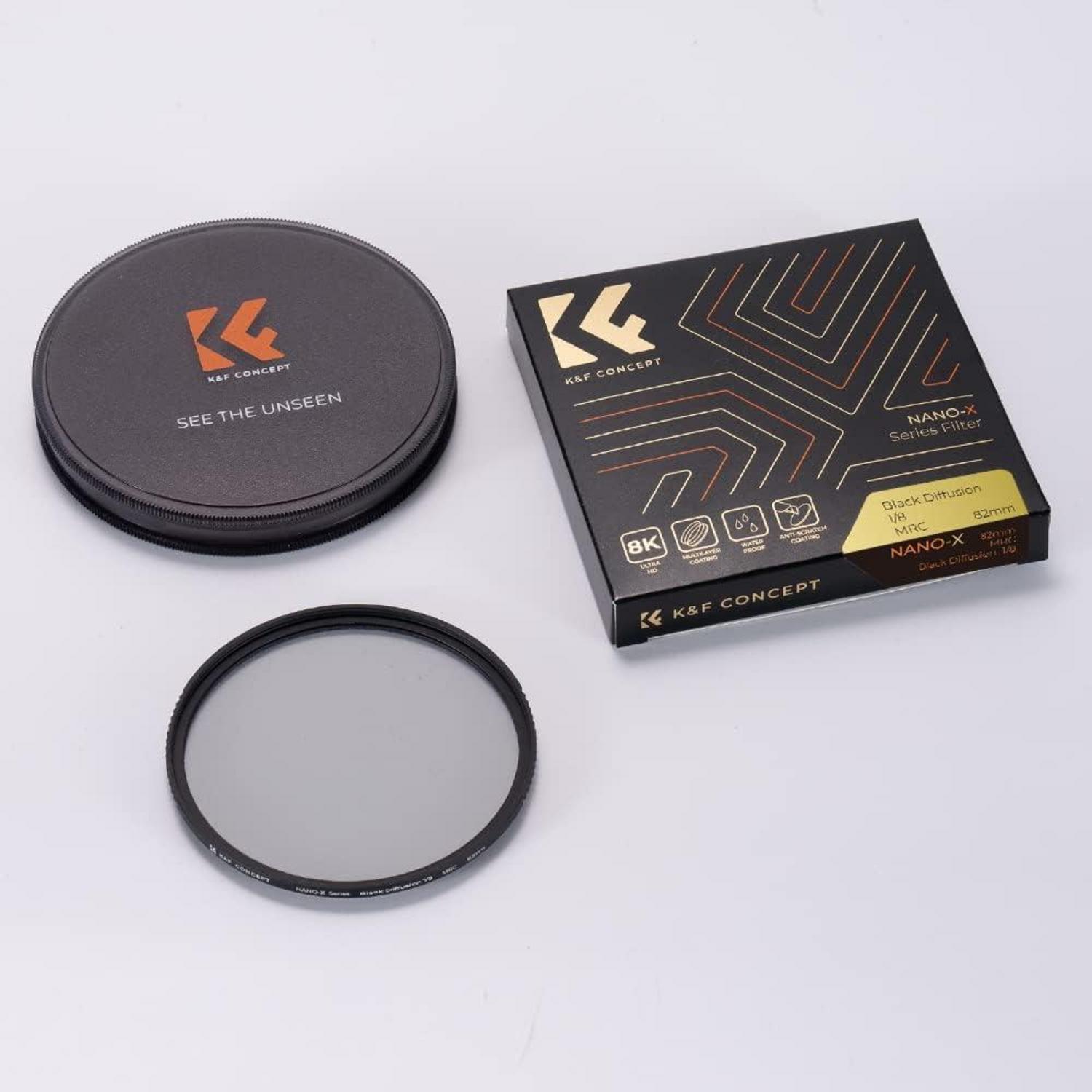 55mm Black-Mist 1/8 Filter Optisches Glas 28-fach beschichtet