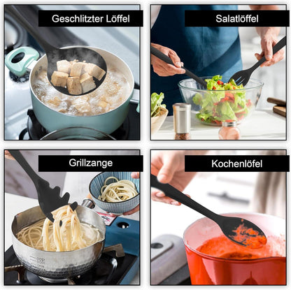 15-teiliges Silikon Kochutensilien Set
