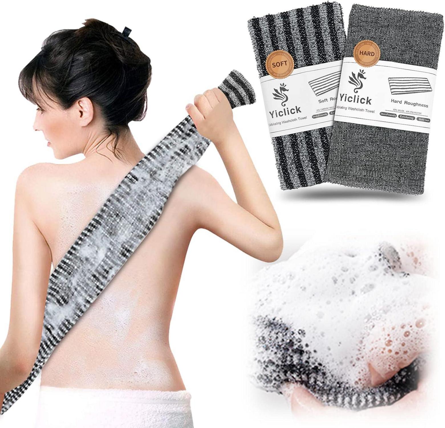 Rückenschrubber Peelinghandschuh Luffa Schwamm Duschschwamm