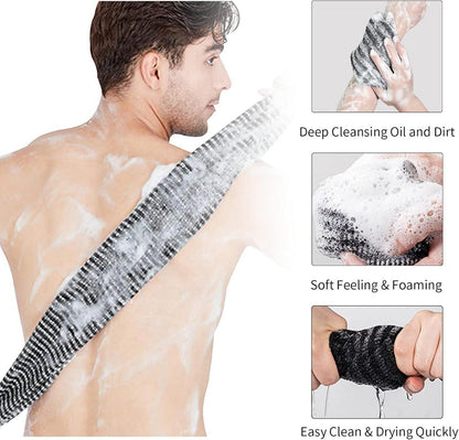 Rückenschrubber Peelinghandschuh Luffa Schwamm Duschschwamm