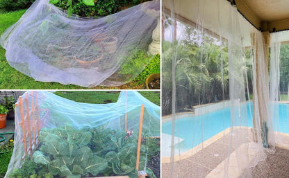 Pflanzenschutznetz 2,5m x 7,5m Feinmaschig Obst Gemüseschutz Insektenschutz