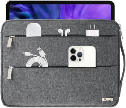 Voova Laptop Hülle 15.6 Zoll Wasserdicht Dunkelgrau