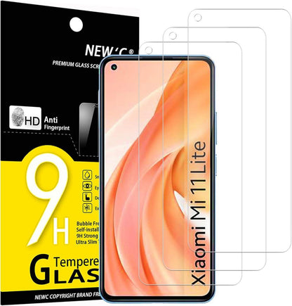 Panzer Schutzglas für Xiaomi Mi 11 Lite/Mi 11 Lite 5G 3er Pack
