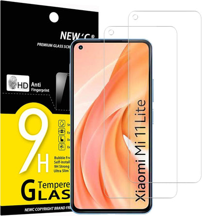 Panzer Schutz Glas für Xiaomi Mi 11 Lite 5G 2 Stück 9H Härte