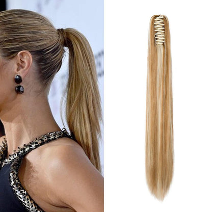Zopf Haarteil Dunkelblond & Bleichblond – 55 cm Volumen