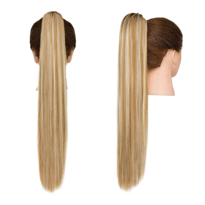 Zopf Haarteil Dunkelblond & Bleichblond – 55 cm Volumen