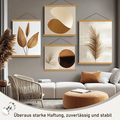 Magnetische Posterleiste aus Teakholz 42cm