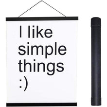 Magnetische Posterleiste aus Holz 35cm Schwarz