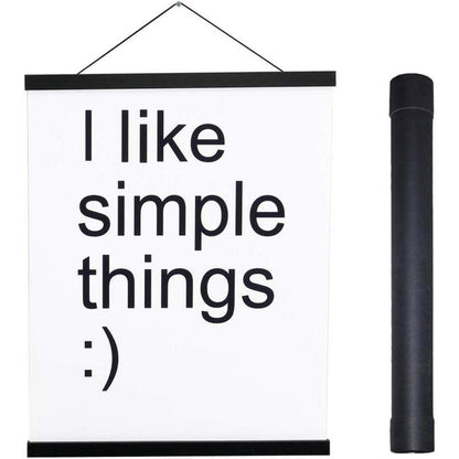Magnetische Posterleiste aus Holz 35cm Schwarz