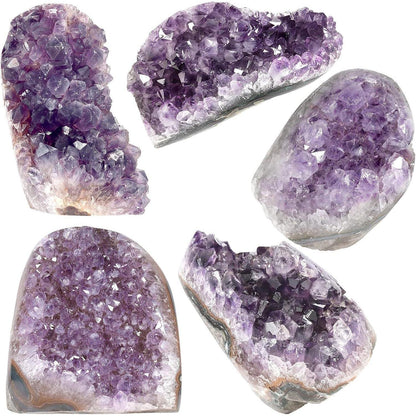Natürlicher Amethyst Druse Groß Kristall Cluster Quarz Stein