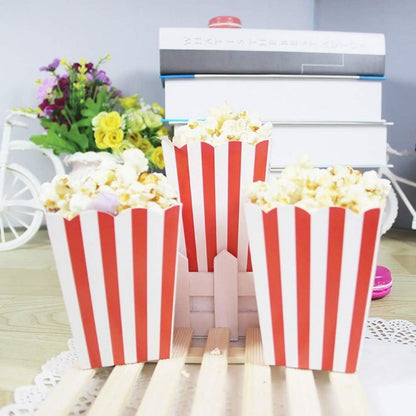50 Stk Popcorn Tüten Boxen Süßigkeiten Candy Partytüten Set Umweltfreundlich