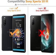 Sony Xperia 10 III Handyhülle Schwarz Leder Flipcase Wallet