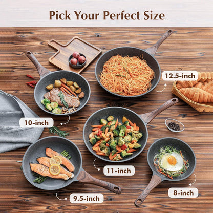 SENSARTE 28cm Antihaft-Bratpfanne Skillet Induktion