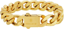 Hochwertiges 18K Gold Cuban Armband Edelstahl 12mm
