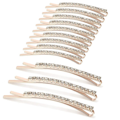 Strass Haarklammer Set 12 Stück Diamant Haarclips für