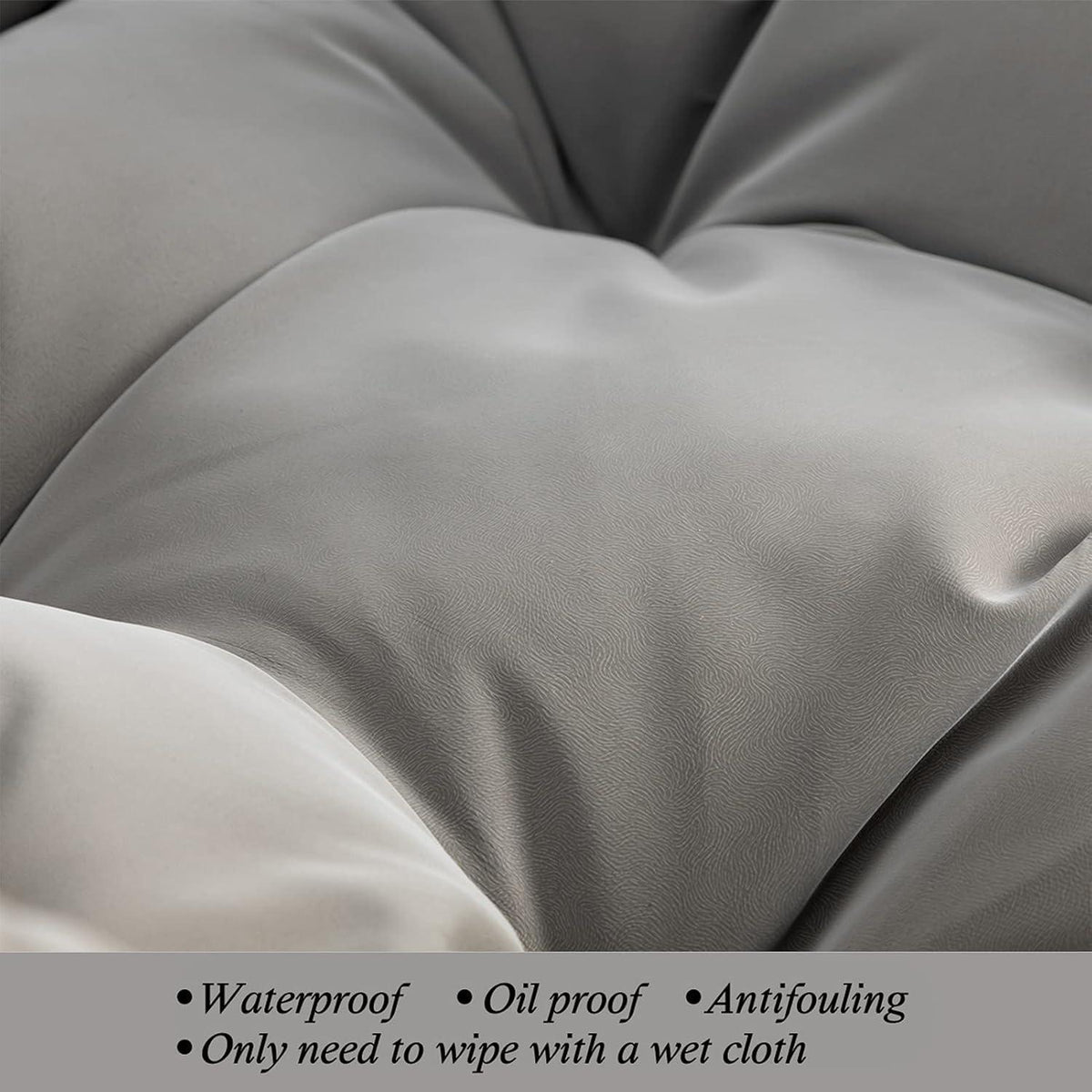 Grauer Ohrensessel Relaxsessel – Bequemer Lesesessel für Wohnzimmer