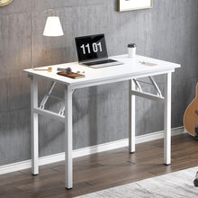 Klapptisch 80x40 cm Weiß, PC-Schreibtisch Bürotisch Home Office