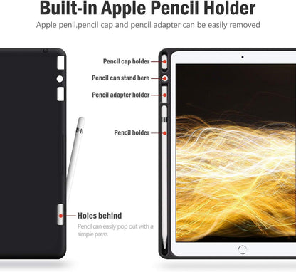 Schutzhülle für iPad 9.7 Zoll mit Stifthalter. Auto Schlaf/Wach