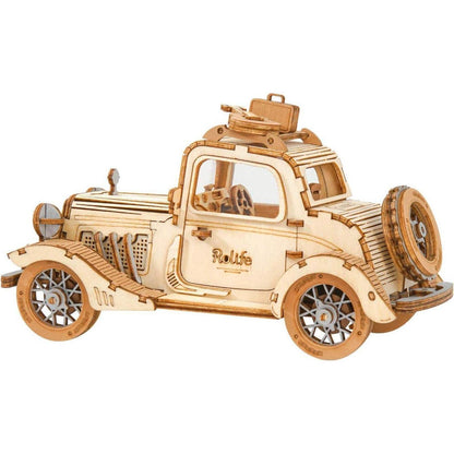 Holzpuzzle Modellbau Car Retro DIY Geschenk 164 Teile 1,5h