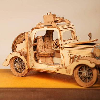 Holzpuzzle Modellbau Car Retro DIY Geschenk 164 Teile 1,5h