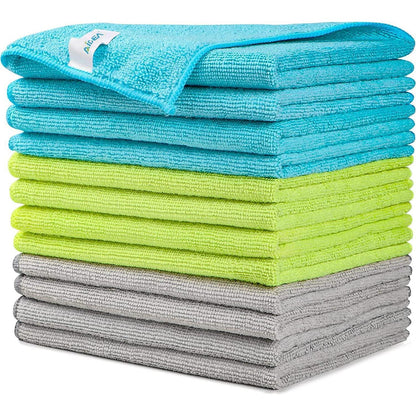 Mikrofaser Reinigungstücher 12er Set – Fusselfrei & Vielseitig
