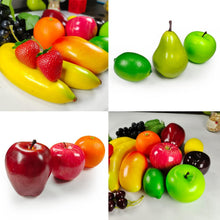 Künstliche Früchte Set, Simulation Obst für Dekoration, 20