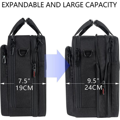 Laptoptasche 17,3 Zoll wasserabweisend Schwarz Umhängetasche