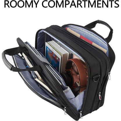 Laptoptasche 17,3 Zoll wasserabweisend Schwarz Umhängetasche