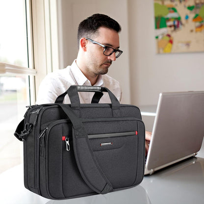 Laptoptasche 17,3 Zoll wasserabweisend Schwarz Umhängetasche