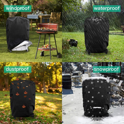 Grillabdeckung 210D Oxford Wetterfest UV-Schutz 77x90cm