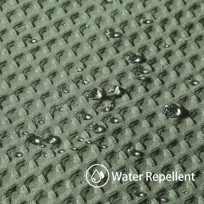 Waffel Duschvorhang Wasserdicht Anti Schimmel 92x182cm Grün