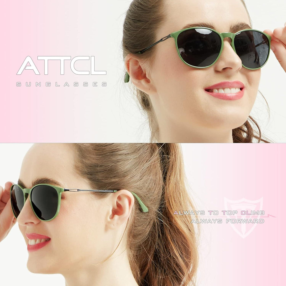 ATTCL Damen Sonnenbrille Vintage Polarisiert UV-Schutz