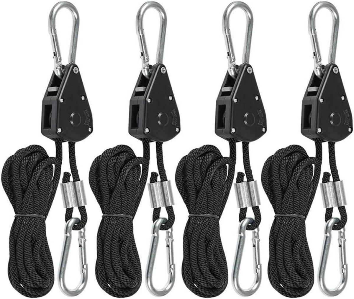 Seilratsche mit Haken 4er Set 150lb Heavy Duty Rope Ratchet