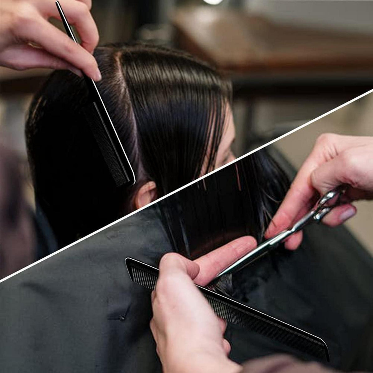10er Kammset Männer Antistatisch Profi Frisierkamm Salon Zuhause Reisen