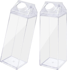 Transparente Milchbox Wasserflasche 500ml wiederverwendbar