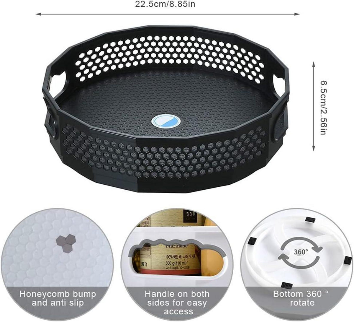 Drehteller Lazy Susan in Wabenform für Küchenorganisation