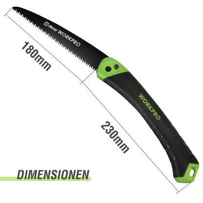 WORKPRO Klappsäge Astsäge BI-Metall Klingen Multifunktions