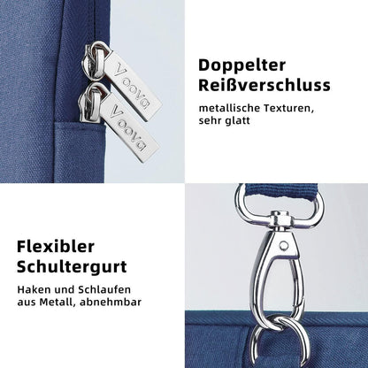 Voova Laptoptasche 13-14 Zoll Wasserdicht Stoßfest Blau