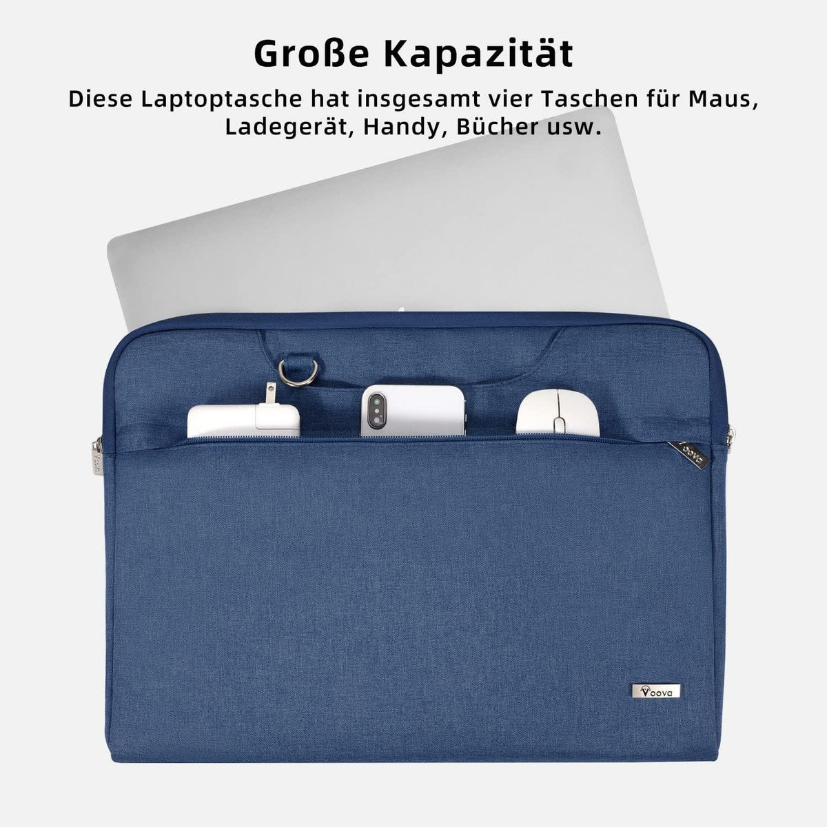 Laptoptasche 13-14 Zoll Blau Leicht Wasserdicht Stoßfest für Macbook