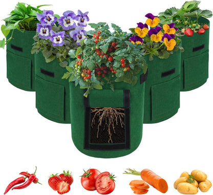 10 Gallonen Potato Growing Bag 5er Pack Gemüse Pflanzbeutel mit