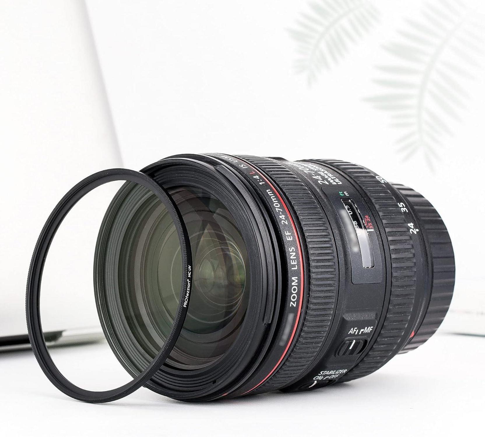 UV Filter 58mm für Canon EOS Rebel T7 T6 T8i T7i SL3 4000D 2000D mit