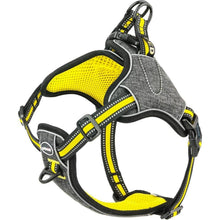 ThinkPet No-Pull Reflektierendes Step-in Hundegeschirr Gelb