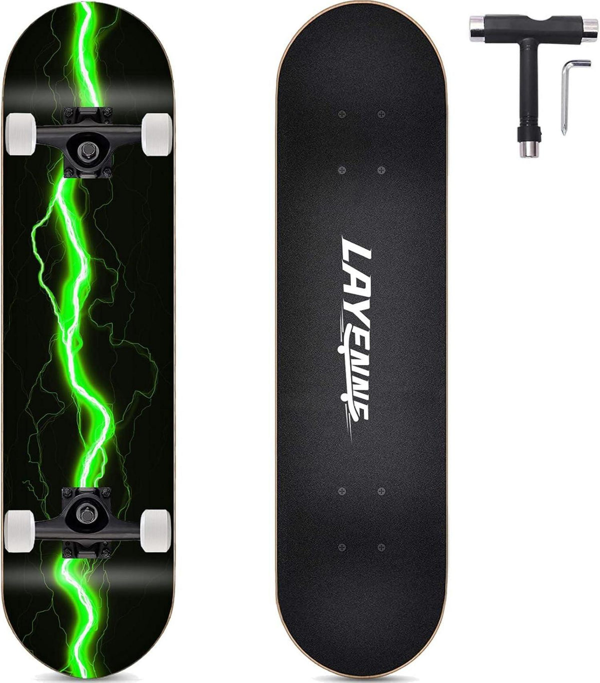 Skateboard Blitz 31x8 Zoll Ahornbrett symmetrisch geneigt Anfänger