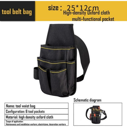 Werkzeugtasche Oxford Stoff mit Gummibändern, verstellbar