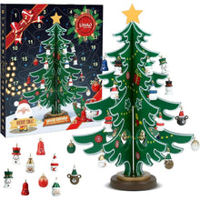 Adventskalender Weihnachtsbaum Holz DIY mit 24 Anhängern