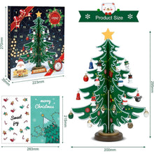 Adventskalender Weihnachtsbaum Holz DIY mit 24 Anhängern