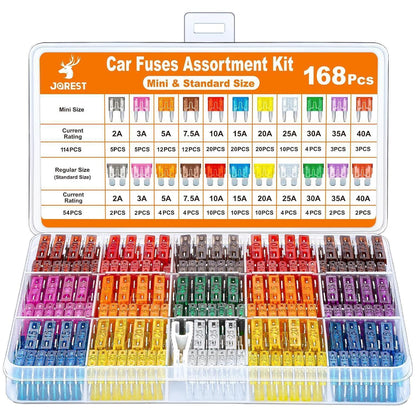 168Pcs Kfz Sicherung Set Mini und Standard Sicherungen