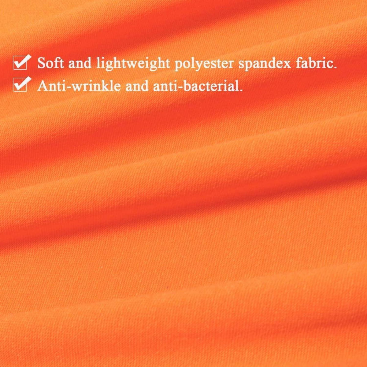 6x Stuhlhussen Elastisch Orange – Waschbar & Modern
