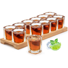 SuproBarware Schnapsglas-Set 60ml Halter Kristallglas 12er